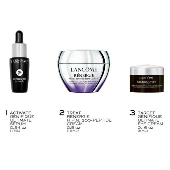 LANCOME 3 Piece Sample Gift Set RENERGIE LIFTING & FIRMING New in the Box - Picture 2 of 4